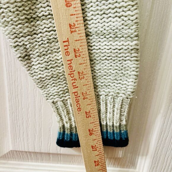 Vtg Gottschalks Men’s Large Cream Blue Sweater Thunderbird Ski Aztec Southwest - Picture 6 of 9